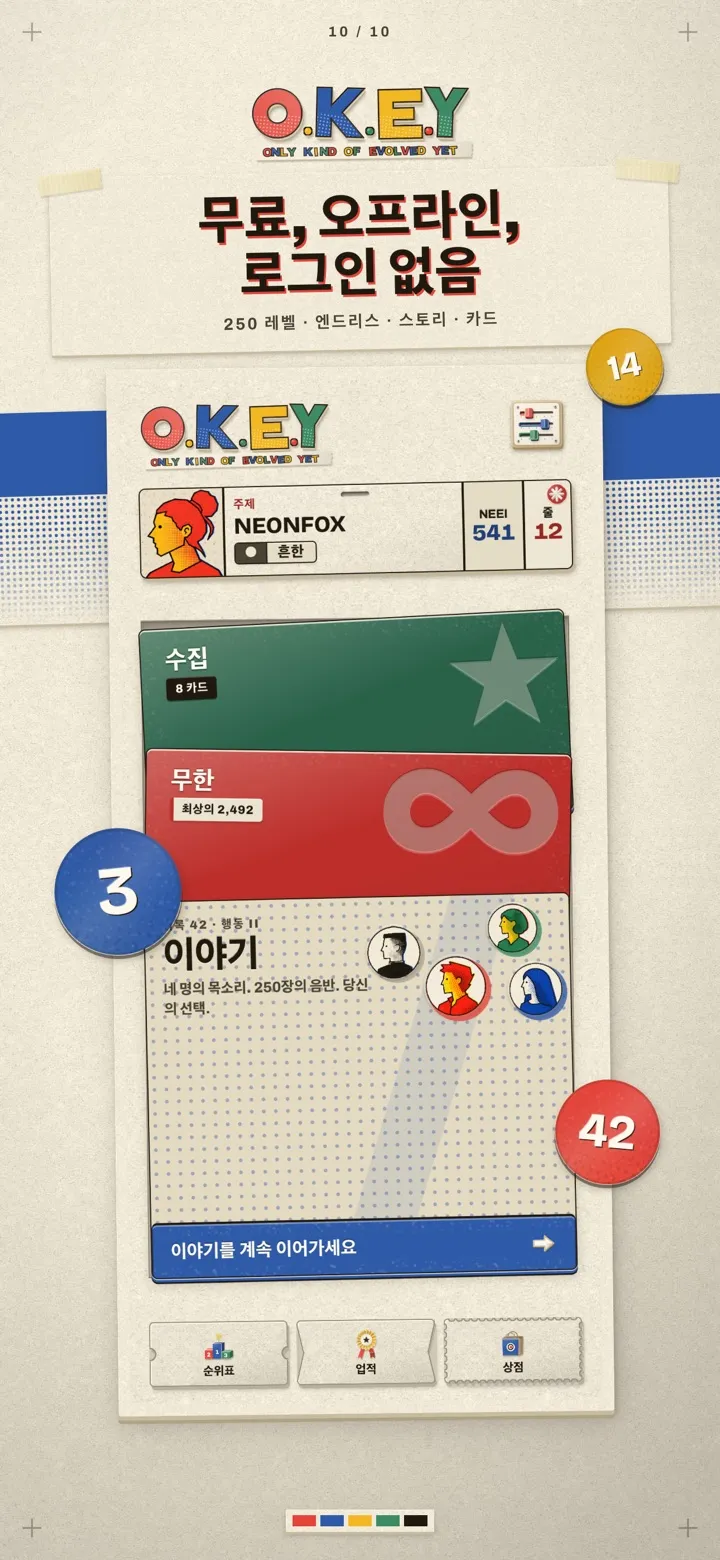 O.K.E.Y: OnlyKindOfEvolvedYet 10/10