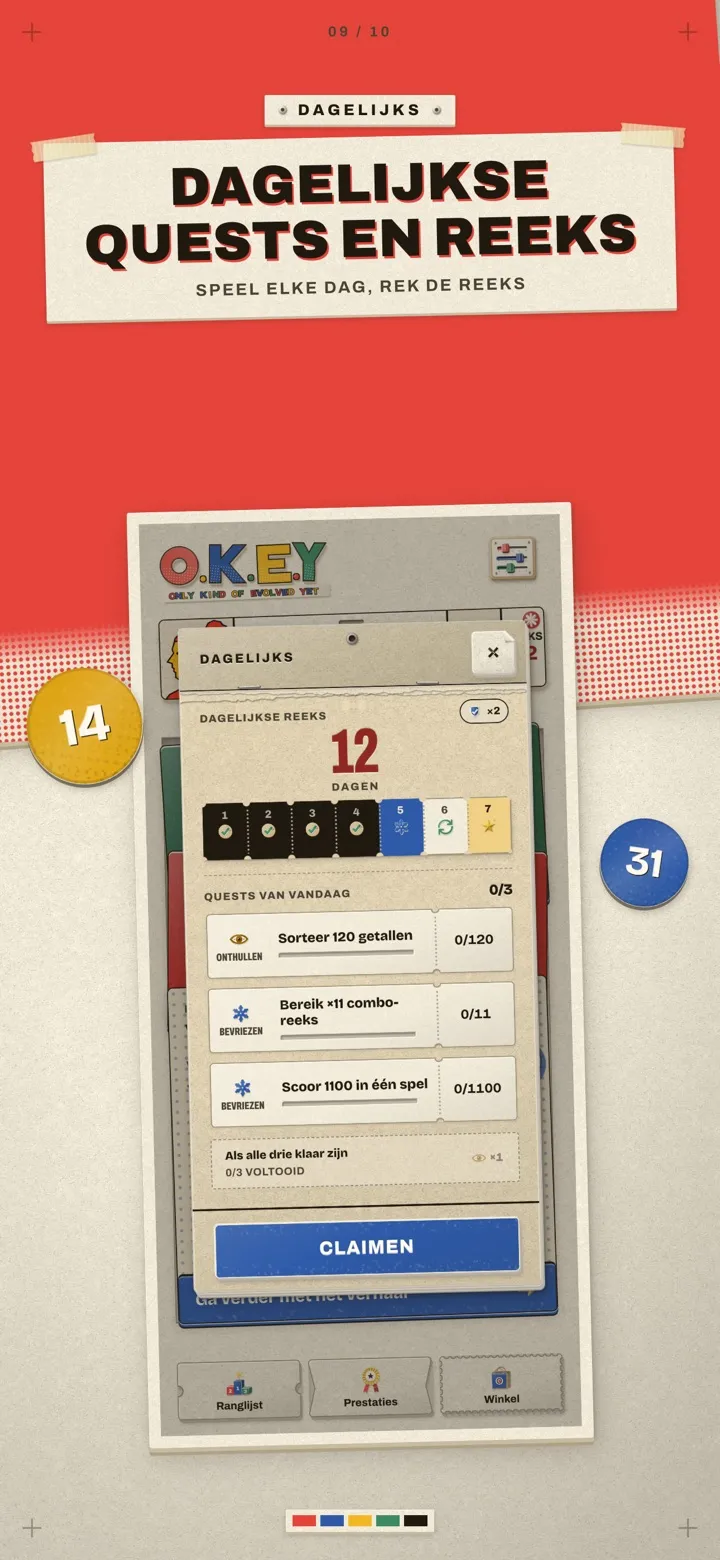 O.K.E.Y: Cijfer Puzzel 9/10