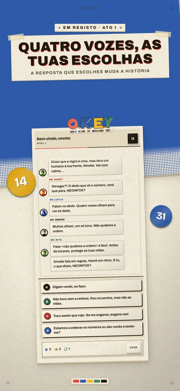 O.K.E.Y: OnlyKindOfEvolvedYet 3/10